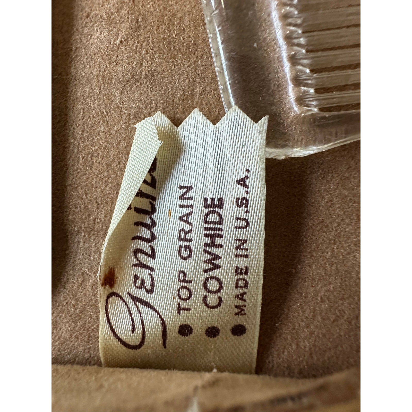 Vintage Men's Travel Grooming Kit Cowhide Leather Case Toiletry Kit USA