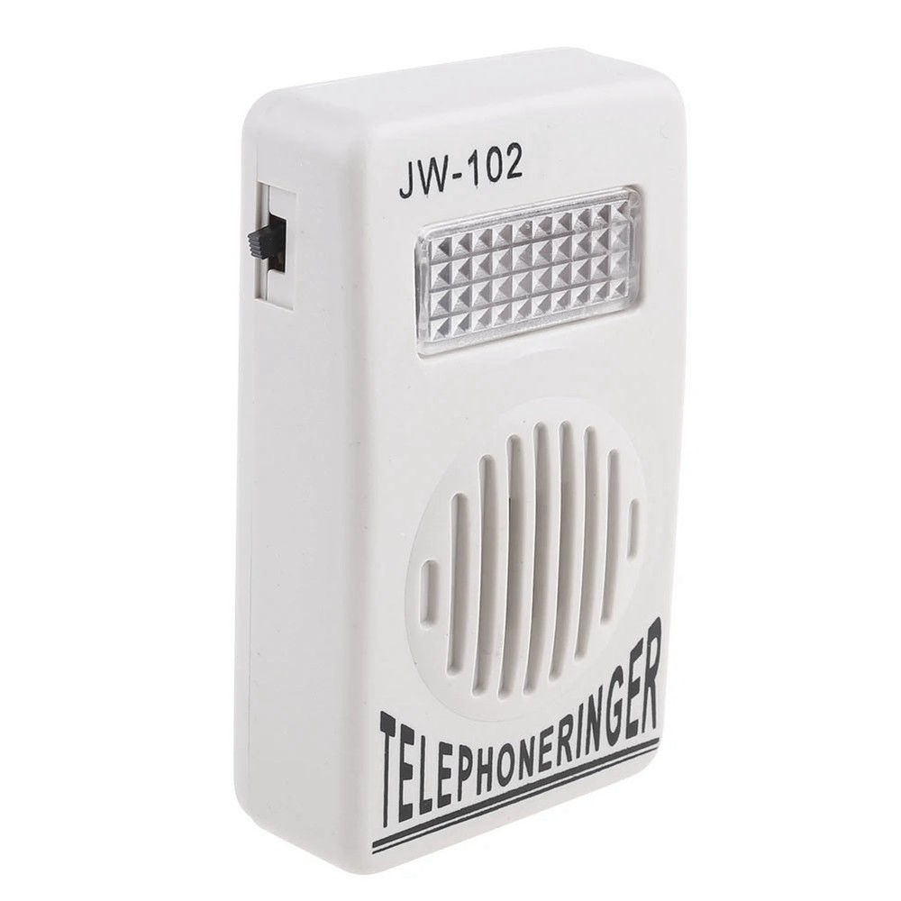 Telephone Ringer Phone Amplifier Wall Speaker Strobe Light Flasher Bell4768