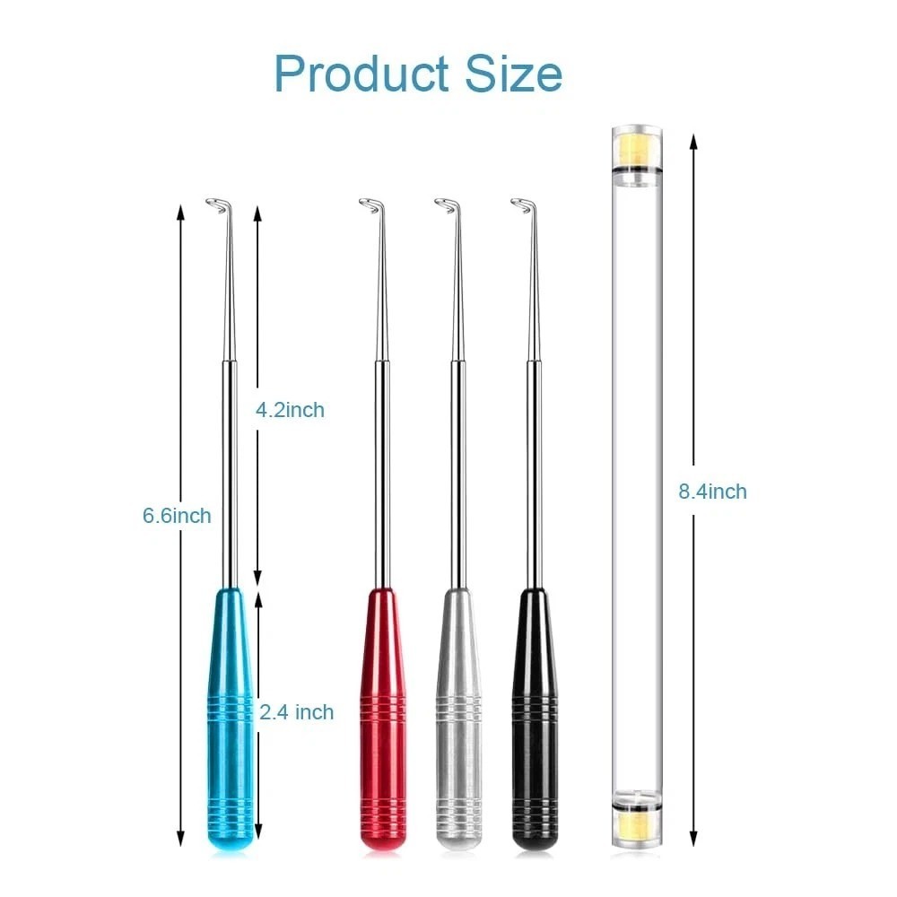 Fish Hook Remover Tool 4 Pack Quick Removal Device w/ Storage Case