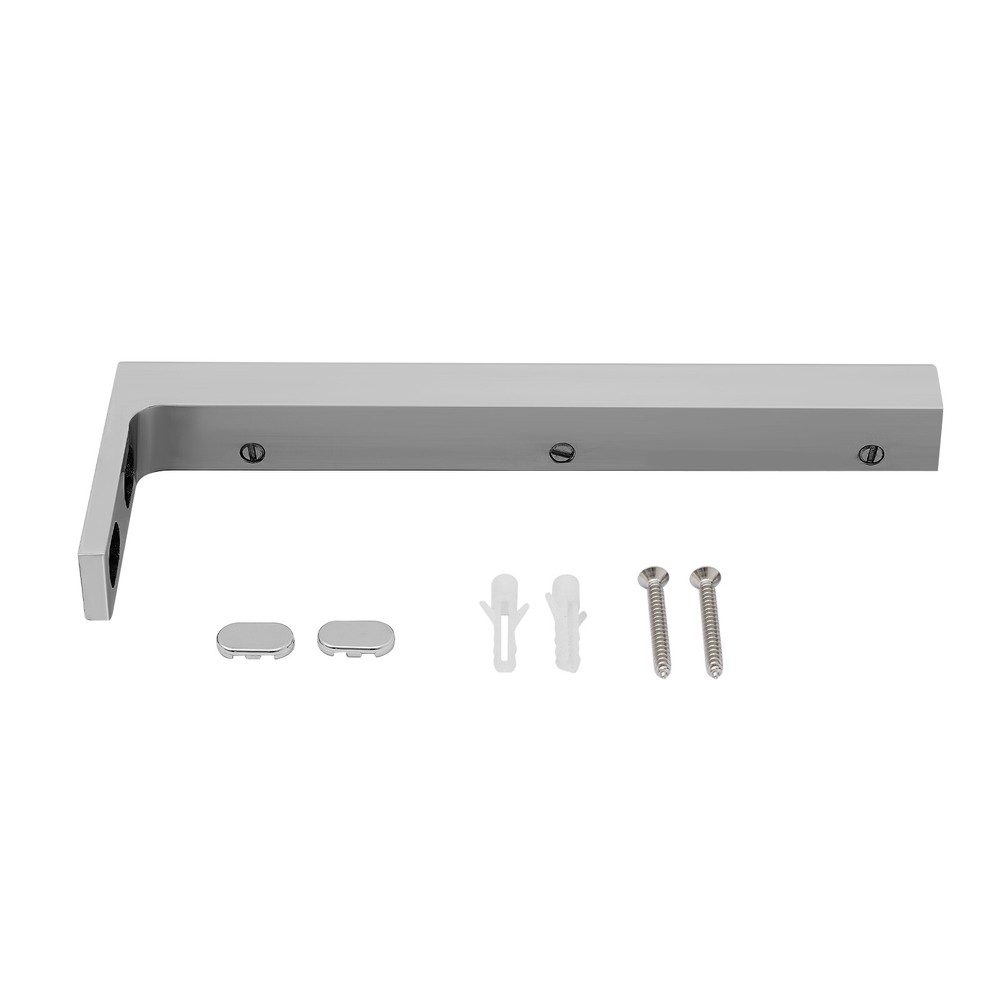 Glass Door L-Shape Stabilizing Bracket, Glass Support Bracket Stabilizer