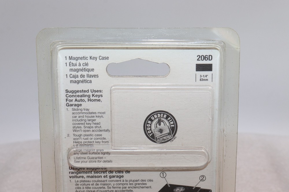 Master Lock Magnetic KEY CASE Tough Under Fire #206D NOS!