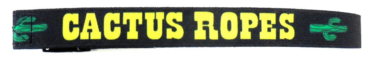 Cactus Ropes Elastic Lariat Rope Holder Strap Black & Yellow New