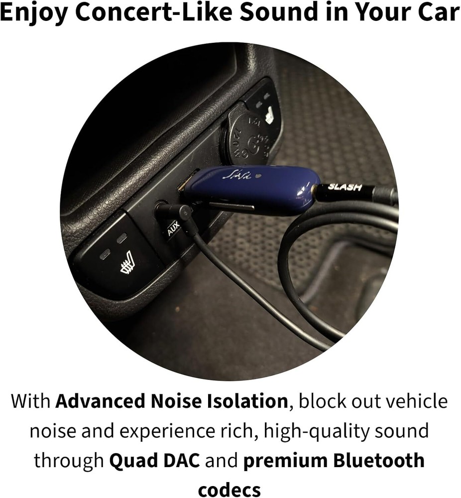Slash4 Pro Bluetooth Receiver - aptX HD, LDAC, aptX Adaptive and Advanced Noise