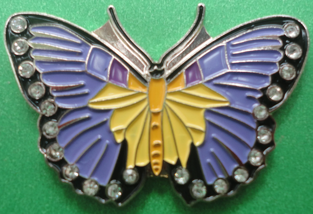Purple Butterfly Ball Marker