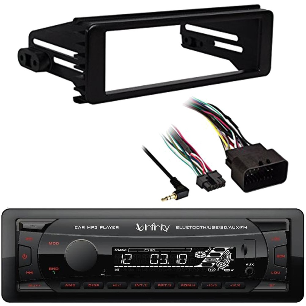 Infinity Alpha 100 Single DIN Bluetooth Receiver, Stereo Install Kit (98-2013)