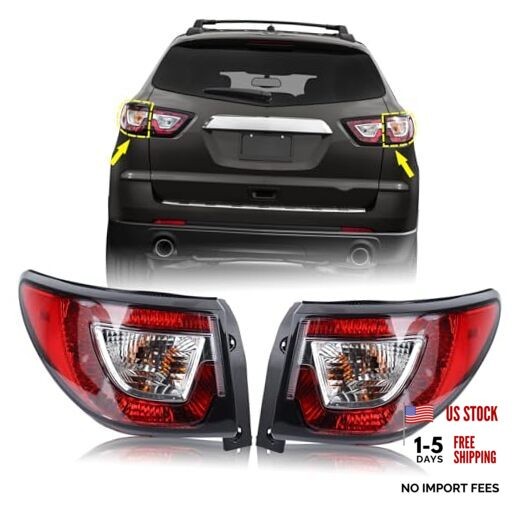 1 Tail Light Rear Lamp Compatible for 2013-2017 Chevy Traverse Left Driver Pair