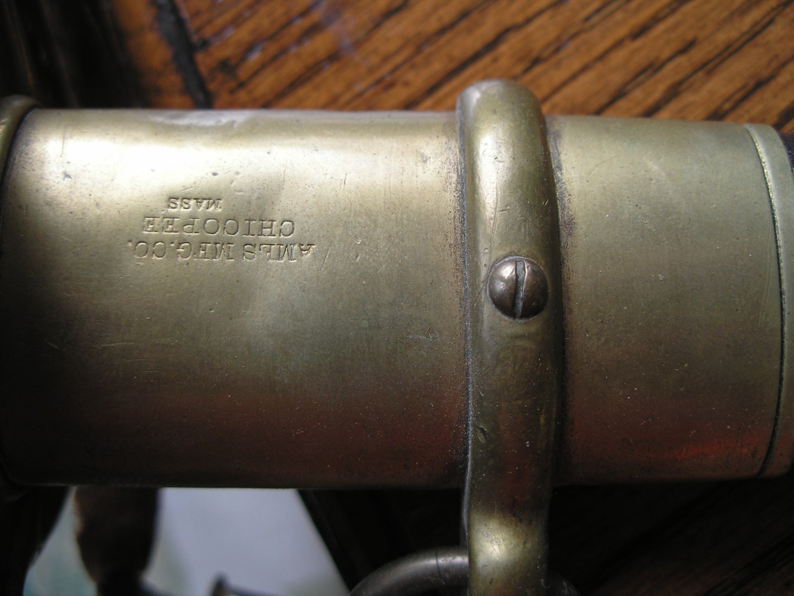 Civil war sword scabbard mount screws set of 4 1850 1860 staff foot