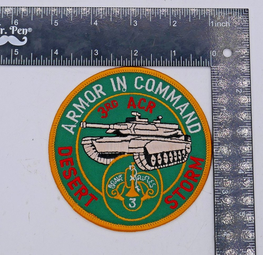 3rd ACR Armored CAV Desert Storm Patch M1 Abrams