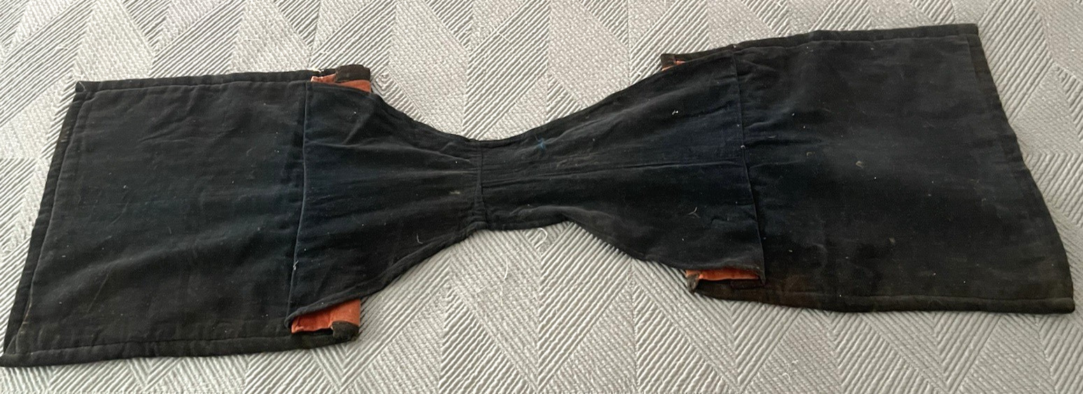 Native American Velvet Victorian Period Beaded Saddle or Saddle Blanket