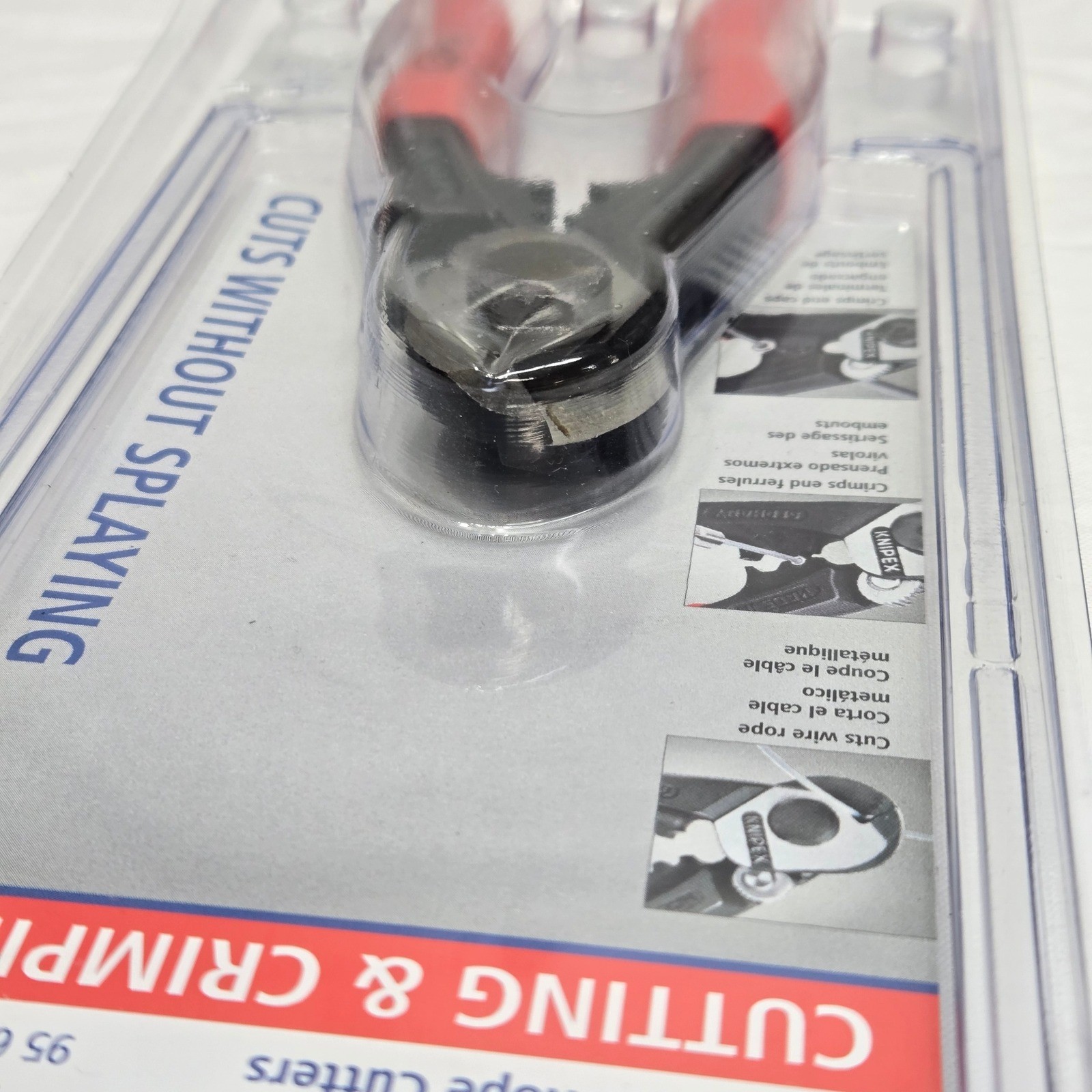 Knipex 95 61 190 SBA 7-1/2 Inch Wire Rope Cutters and Crimpers Made in Germany