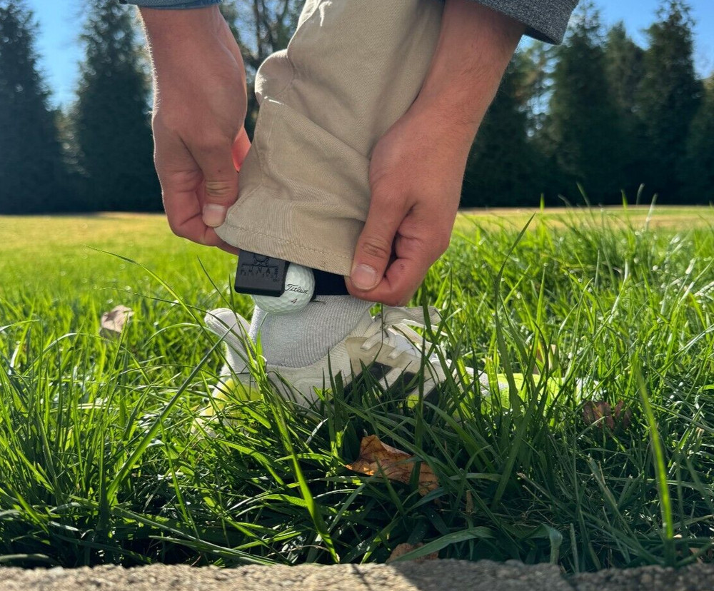 Found it - Golf Ball Ankle holder for cheating golfers