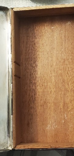 1897 Silver-Plated CIGAR/CIGARETTE BOX w/ Wood Lining (POOLE SILVER CO)last 24hr