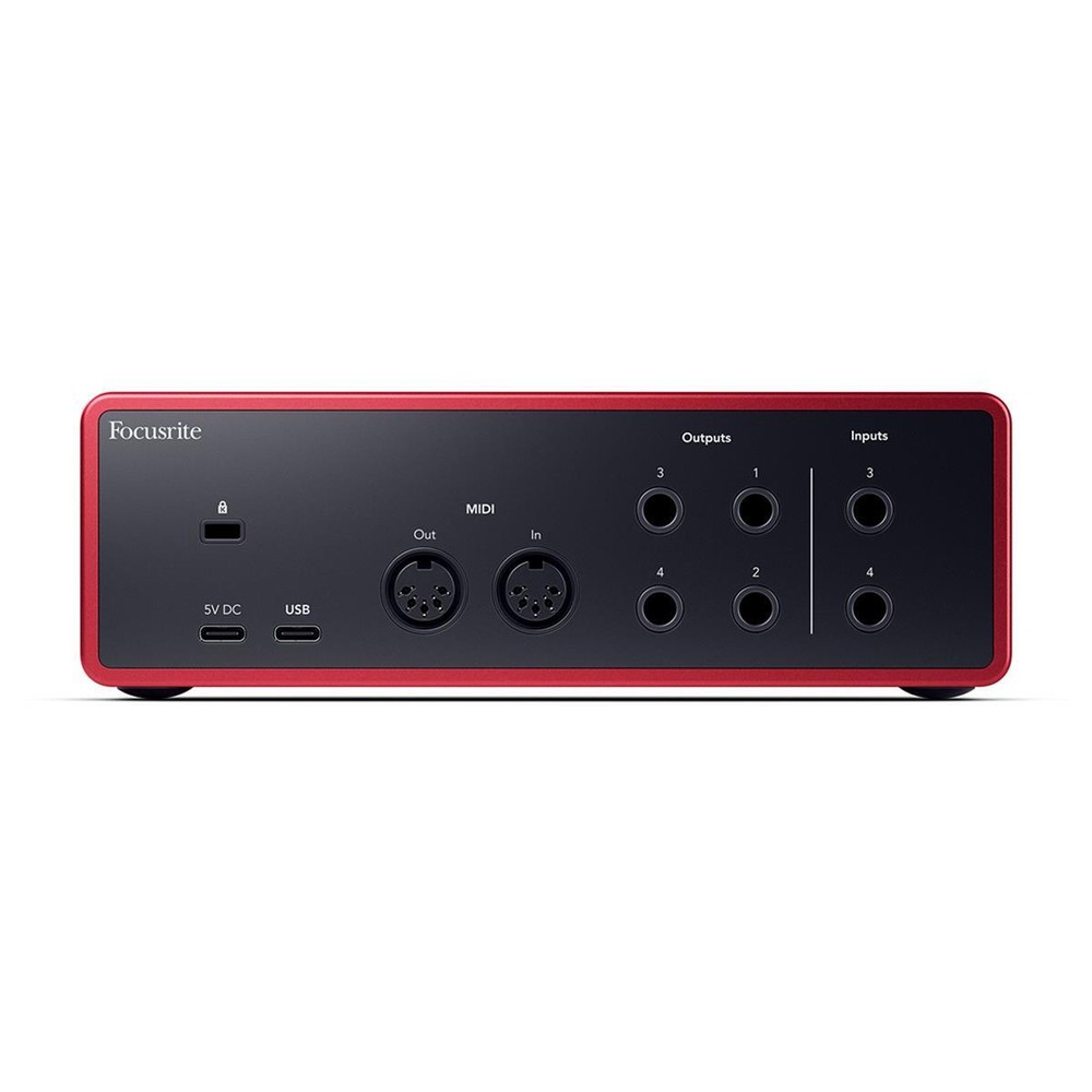 Focusrite Scarlett 4i4 4th Gen USB Interface with Software Suite