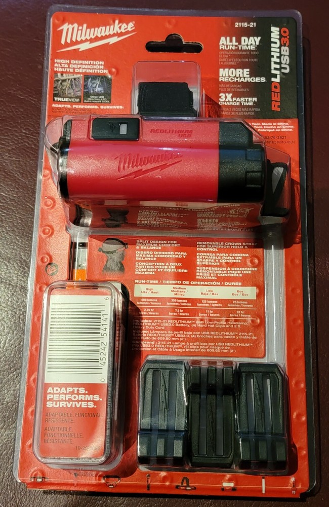 Milwaukee Accessory Kit - Headlamp, Power Source, 360 Level, Puck, Bag, Socket A