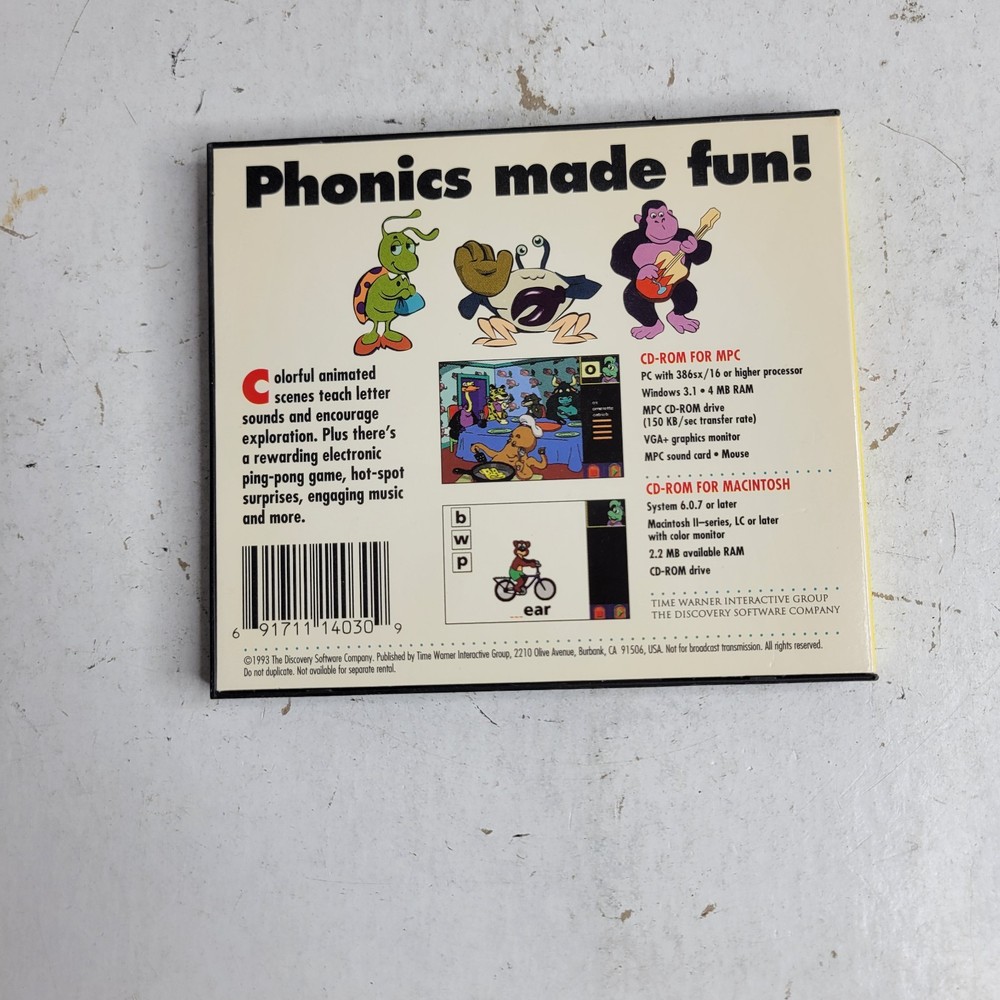 Word Tales CD-ROM Windows 3.1 Mac OS 6 Interactive Reading Learn Software