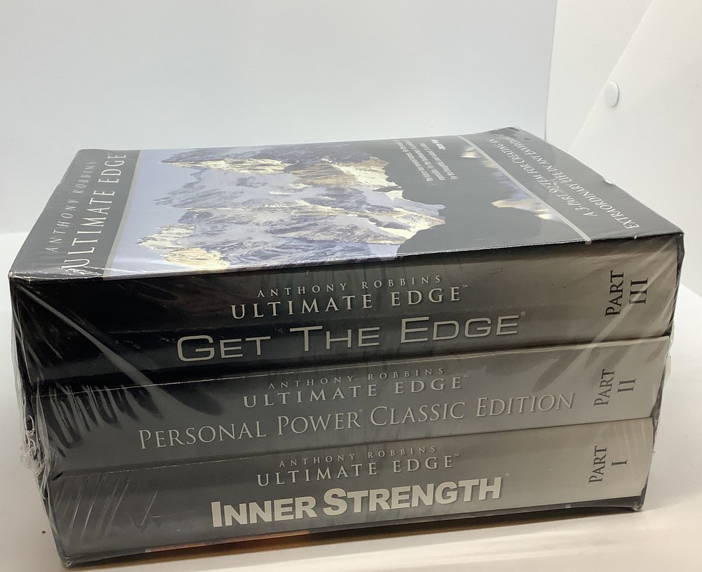 Anthony Tony Robbins Ultimate Edge 3-Part System CD DVD Box Set Discs SEALED!
