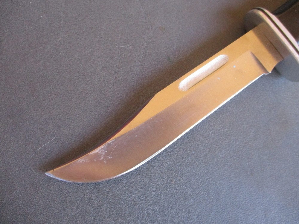 Vtg No Date Code BUCK MODEL 119 Fixed Blade Knife with Sheath