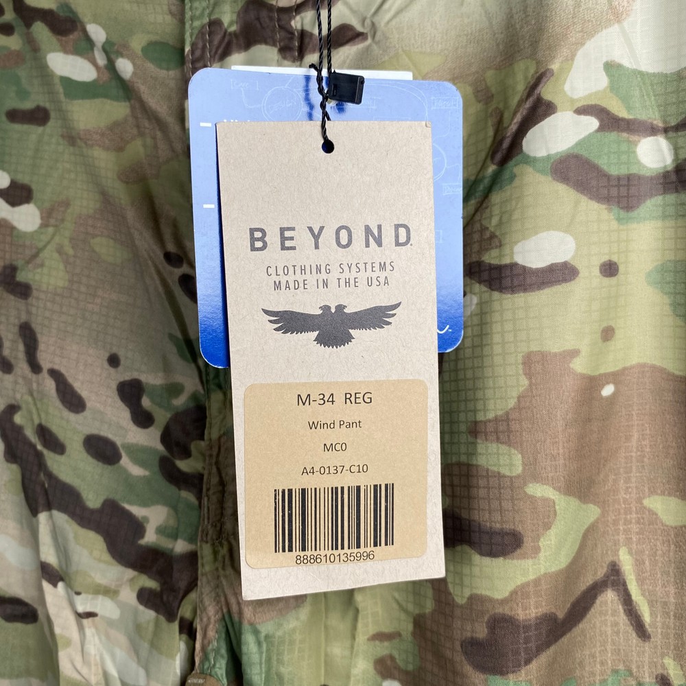 Beyond Clothing Wind Pant Multicam A4 L4 ECWCS PCU