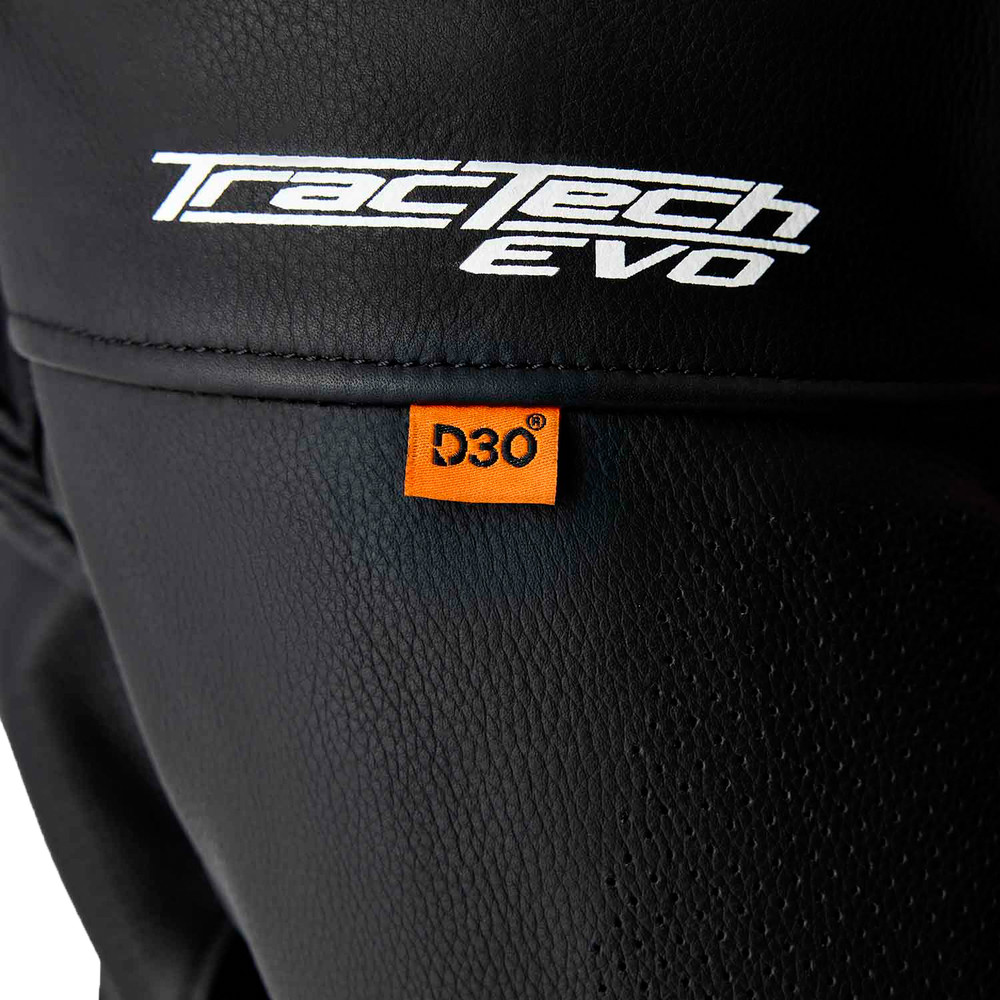 Rst Tractech Evo D3O Jacket Blk/Flo Red Leather 3X Jackets