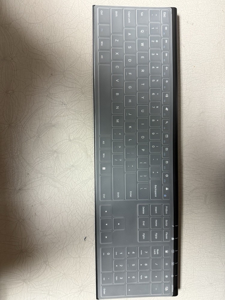 Vssoplor Wireless Keyboard and Mouse Set 2.4GHz, Rechargeable, Compact, Quiet