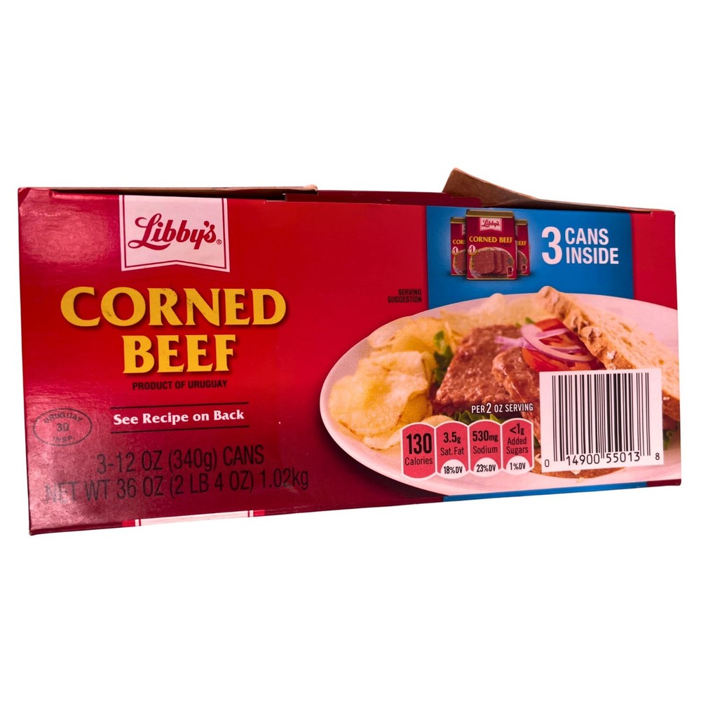 Libby’s Corned Beef 12oz 3-Pack x2 (6 Cans Total) Exp 2030
