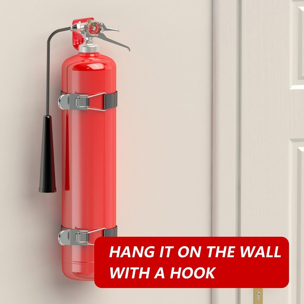 Fire Extinguisher Mounts & Brackets,4 Pack 4 Pack, Red