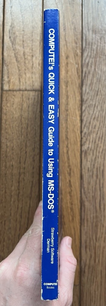 Compute’s Quick And Easy Guide To Using MS-DOS 1987 Vintage Software Computer