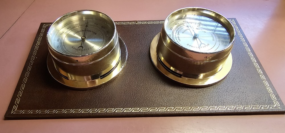 Vintage Springfield THERMOMETER HUMIDITY METER