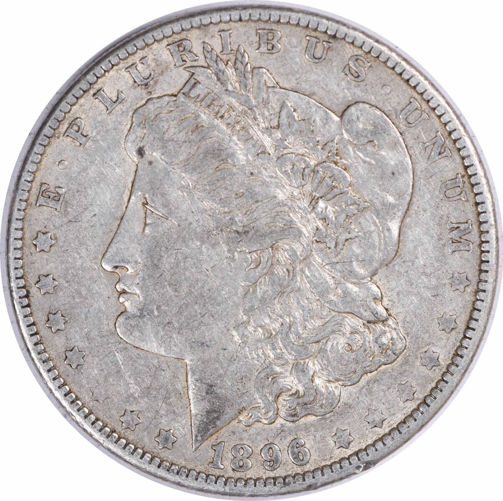 1896-O Morgan Silver Dollar EF Uncertified #202