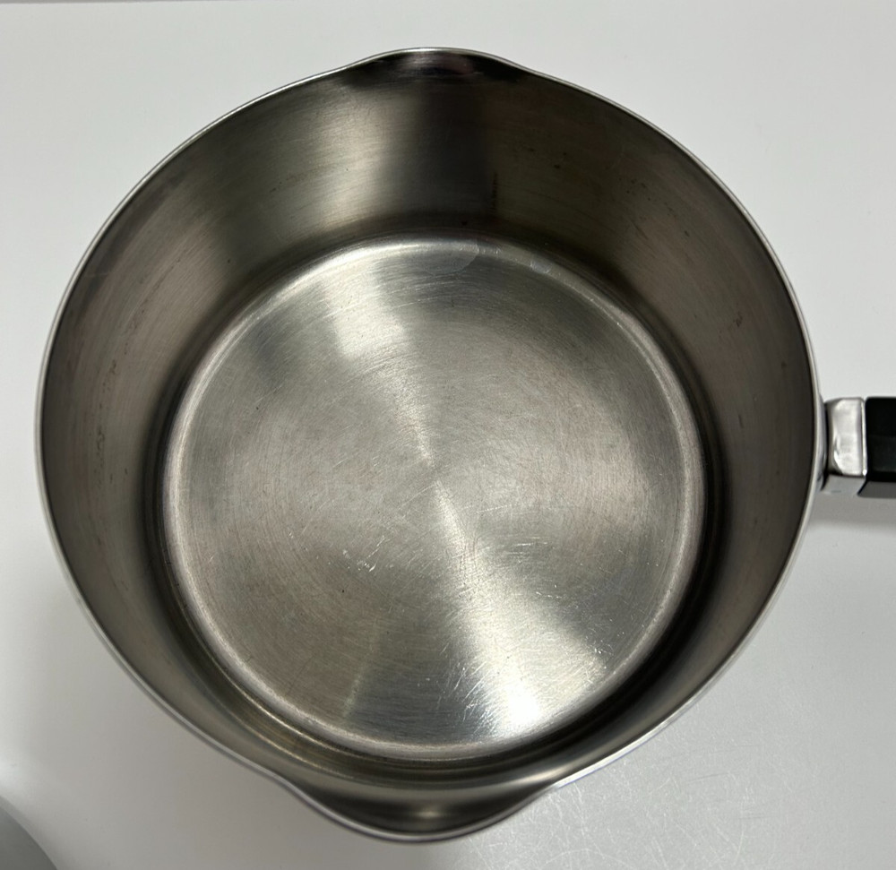 Two Farberware Straining Saucepans with One Strainer Lid ~ 1 qt.