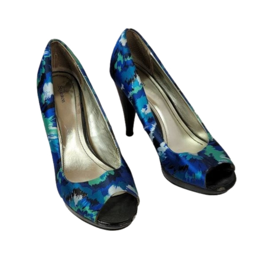 Style & Co Tie dye Open Toe Heel