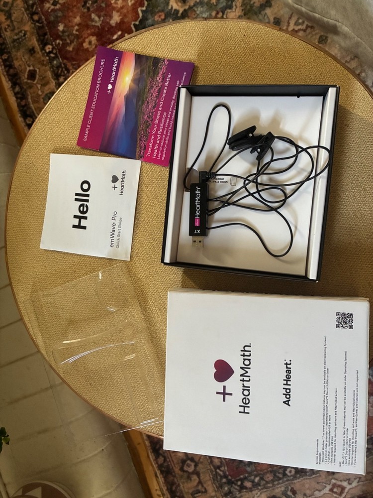 EmWave Pro HeartMath HRV Biofeedback Device - Training Kit