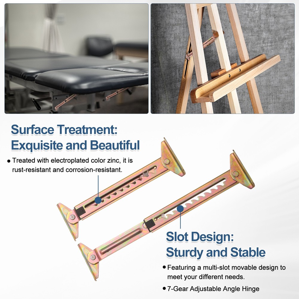 2 Piece Adjustable Hinge 10 Position, For Double Angle Galvanized End