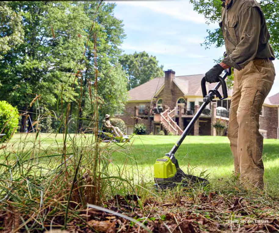 RYOBI 40V HP Brushless 17" String Trimmer Whisper Series Carbon Fiber Tool-Only