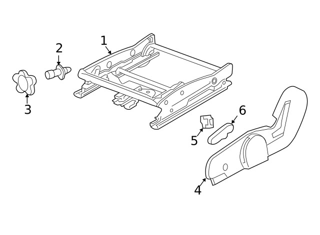 Genuine GM Lumbar Adjuster 22698814