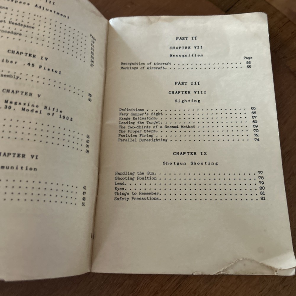 NAVAL AIR TECHNICAL PRIMARY GUNNERY TRAINING MANUAL NAVPERS