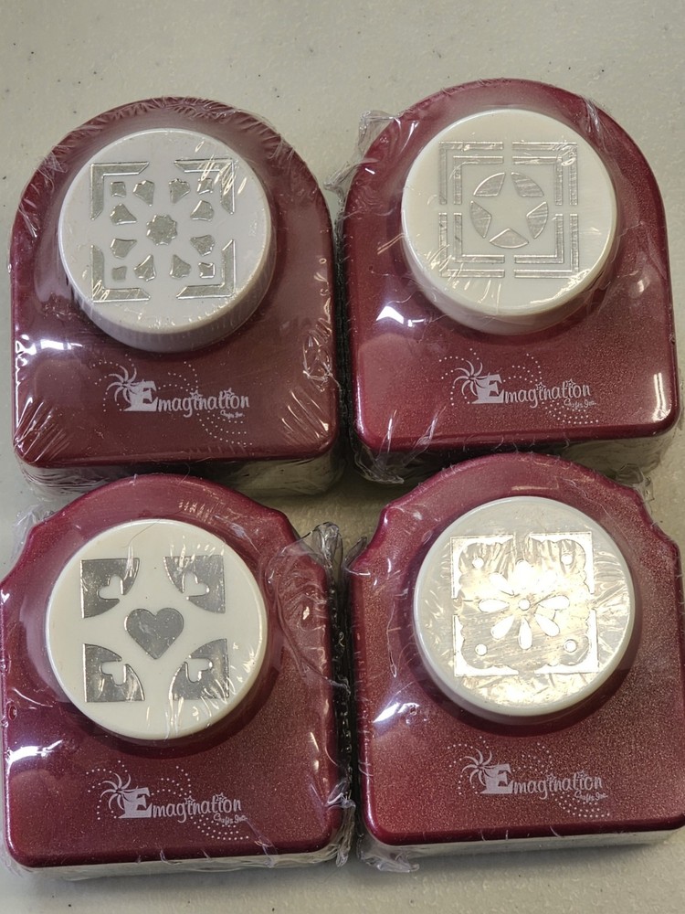 4 Emagination Decorative Square Punches All New BD