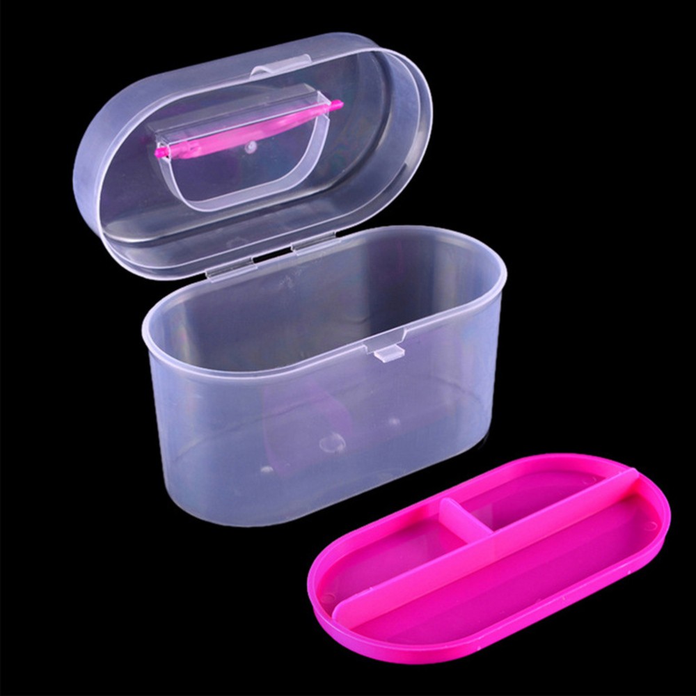 Sewing Supplies Organizer Plastic Portable Container with Handle