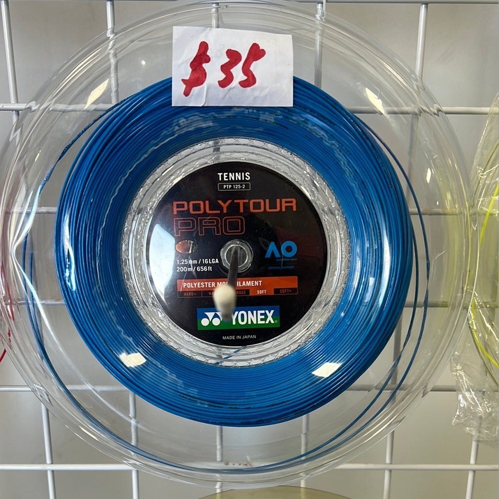 YONEX Polytour PRO Tennis String Reel Stringing SERVICES ONLY （Price includes st