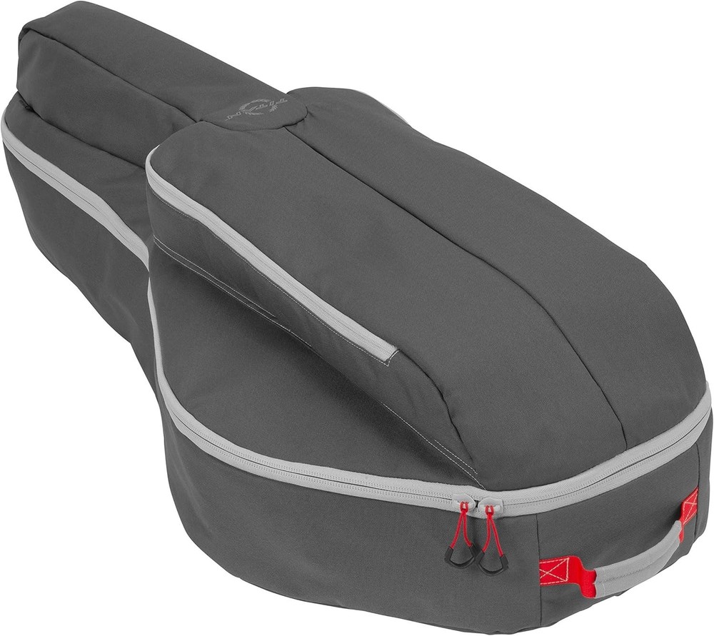 Titan Krait Soft-Shell Gear Case w/ Oversized Accessory Pockets Gray/Red