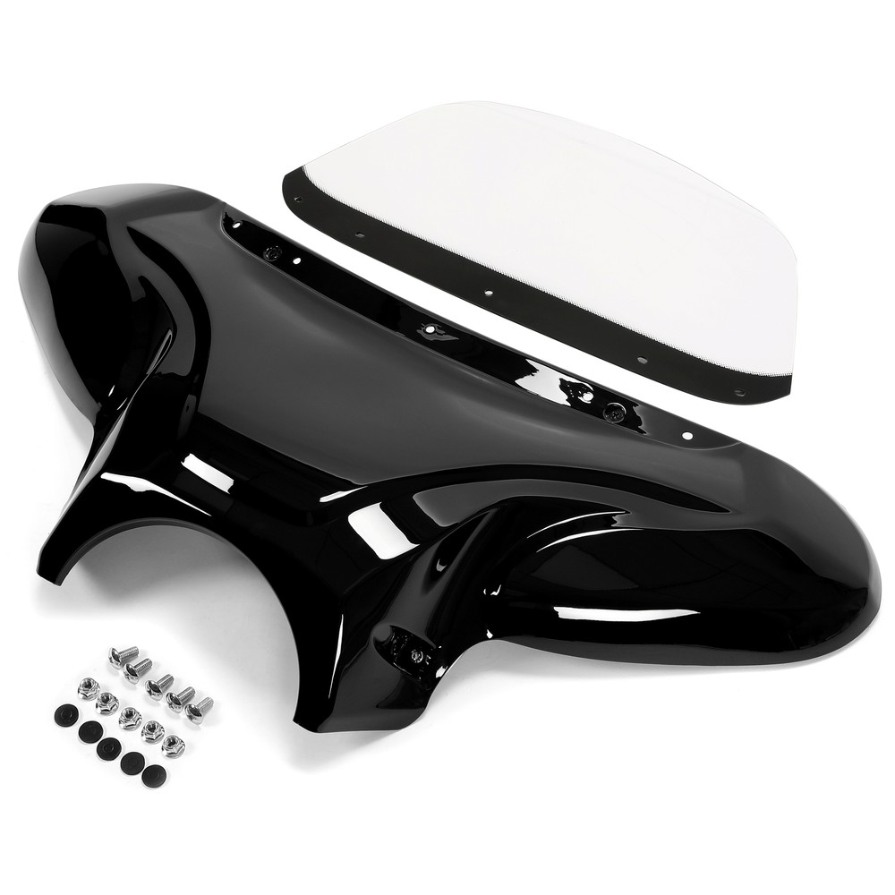 Universal Front Fairing Bat Wing Batwing Windshield For Harley Yamaha Suzuki