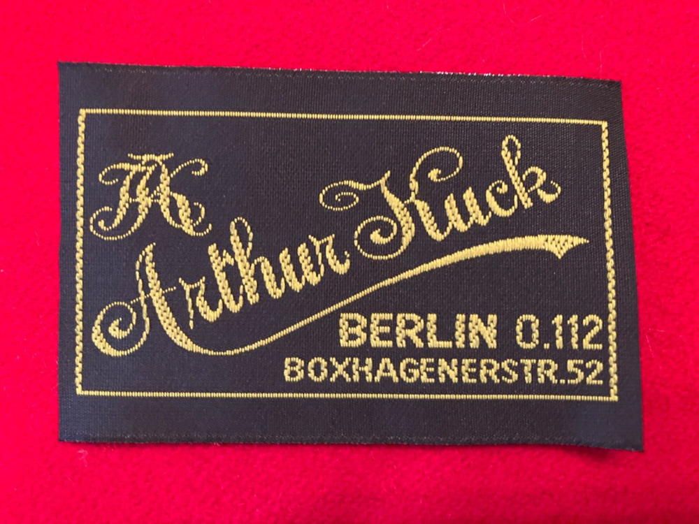 GERMAN UNIFORM TAILOR LABEL : ARTHUR KUCK, BERLIN - CUSTOM-MADE REPLICA