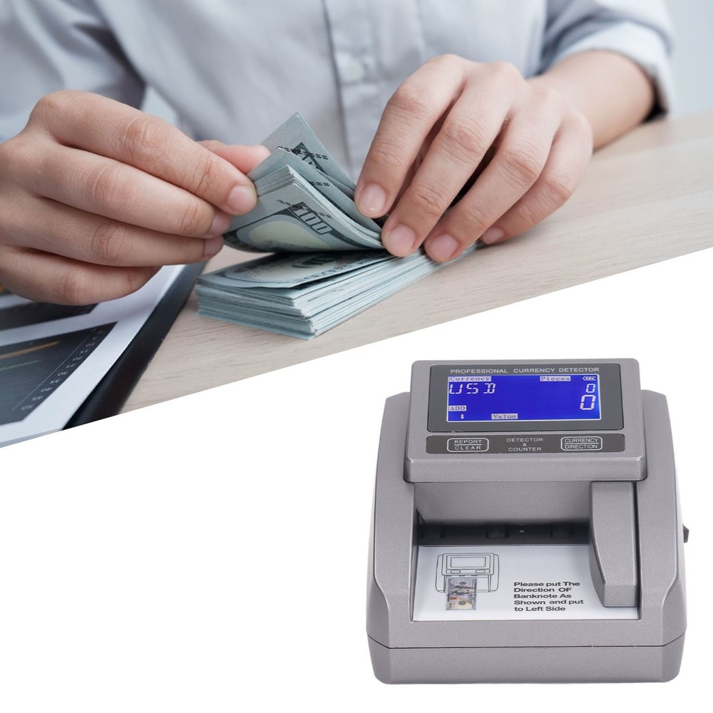 Denomination Money Counter Machine Handheld Bill Counting Machine US Plug