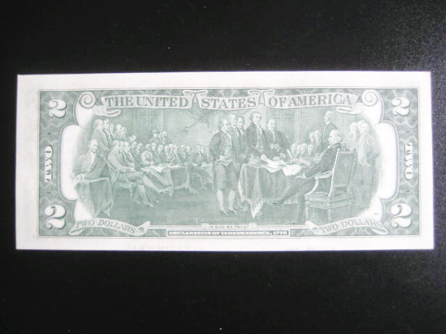 $2 1976 ((SEAL MISALIGNMENT ERROR))FEDERAL RESERVE CHOICE UNC GEM BU NOTE