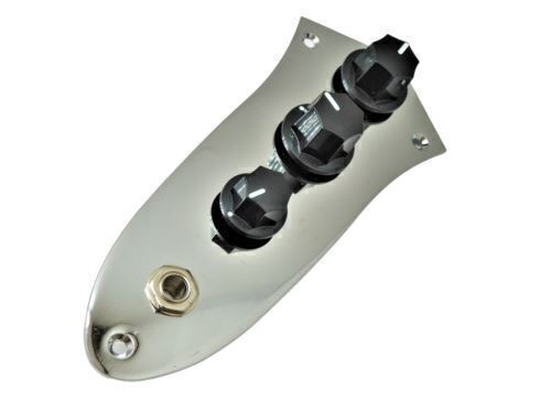 Prewired Jazz Bass Control plate..... Chrome