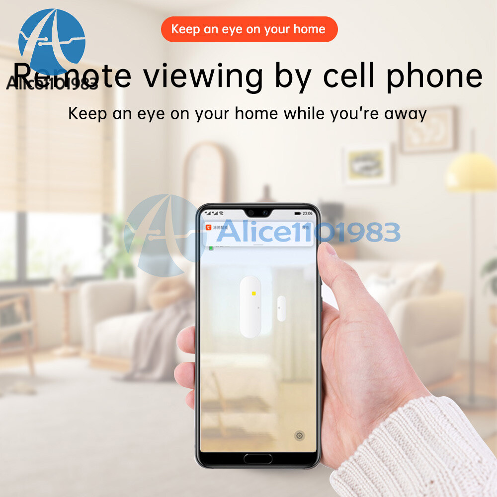 eWeLink/Tuya Smart WIFI Door Window Sensor Open Close Detector App Notification