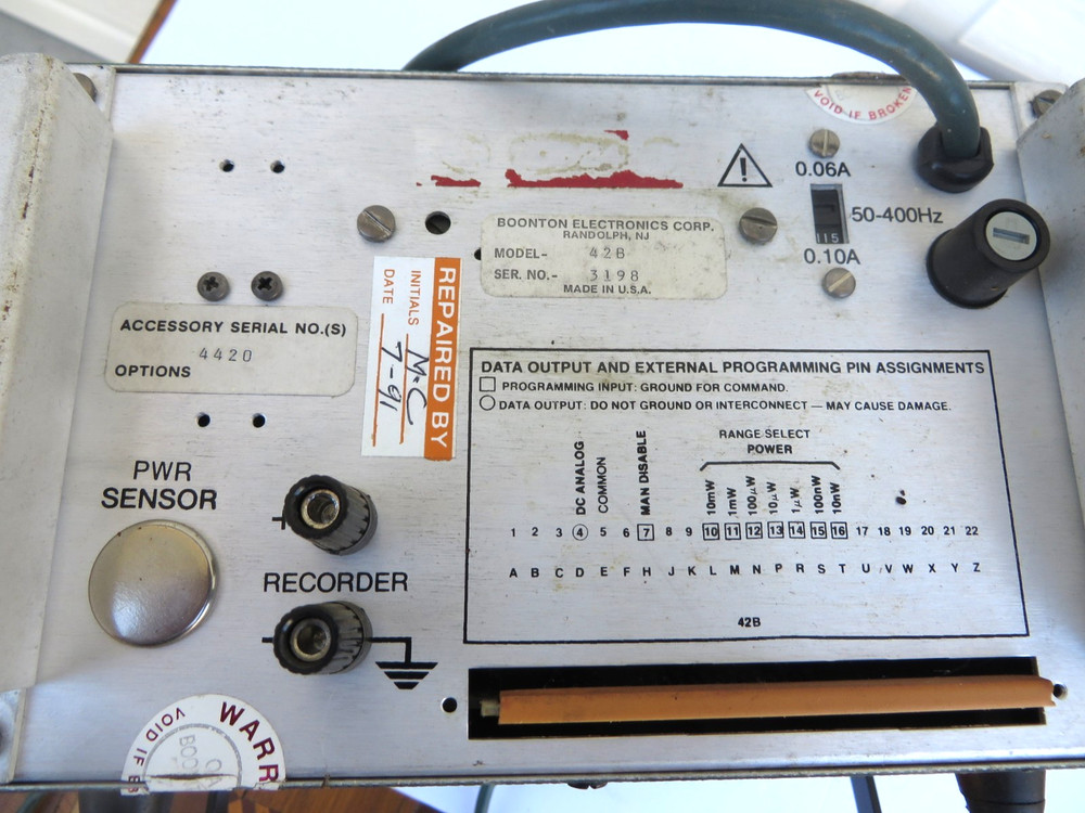 Vintage Boonton Microwattmeter model 42B (13)