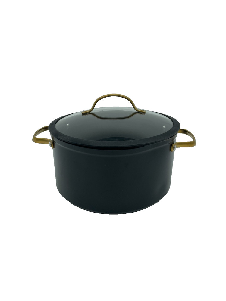 Thyme & Table 12 Piece Nonstick Ceramic Cookware Set Black