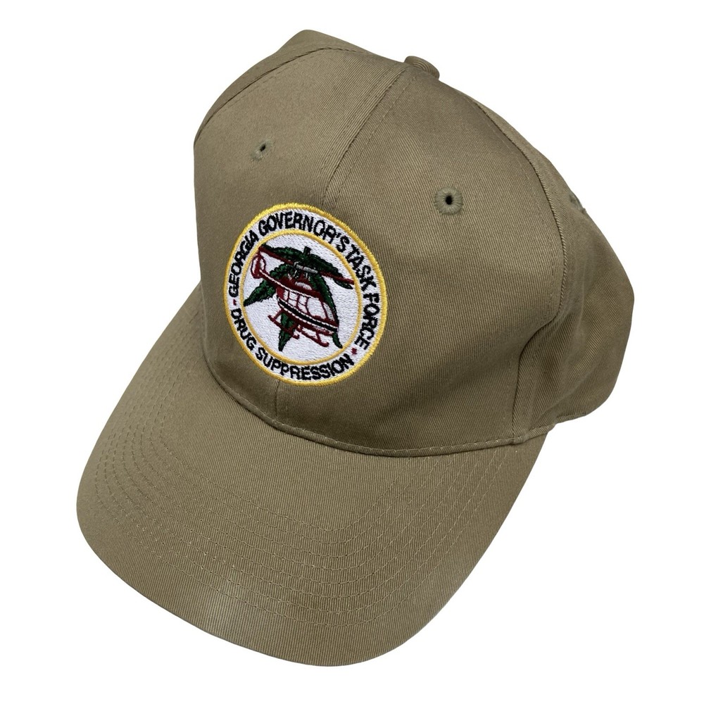 Georgia Governor's Task Force Drug Suppression Unit Patch Baseball Hat Tan Dad
