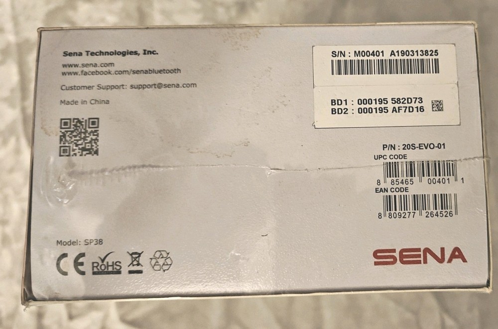 SENA Model 20S-01 Bluetooth Communication System